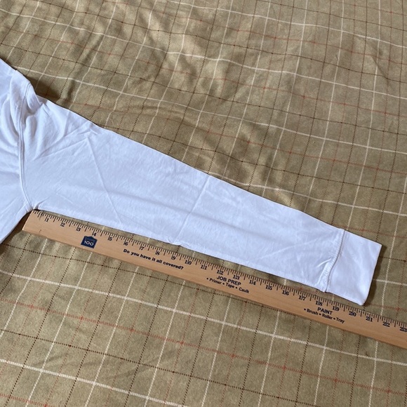 Eddie Bauer nwt cotton blend white long sleeve tee shirt pullover crew sz L - Picture 9 of 10